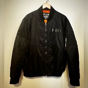 Black N’ Blanc by Projek Raw Bomber Jacket - Like New Condition - XL